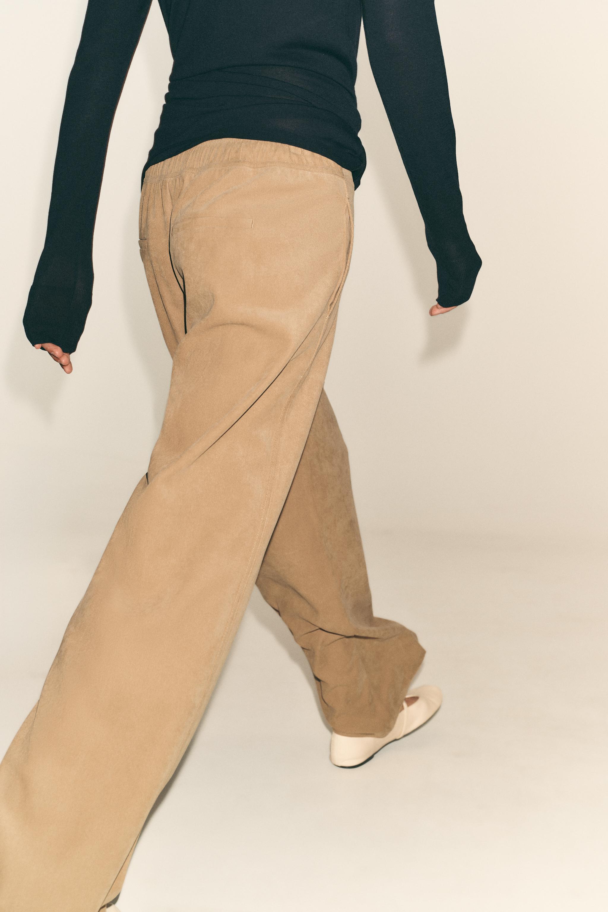 PANTALON À JAMBES LARGES